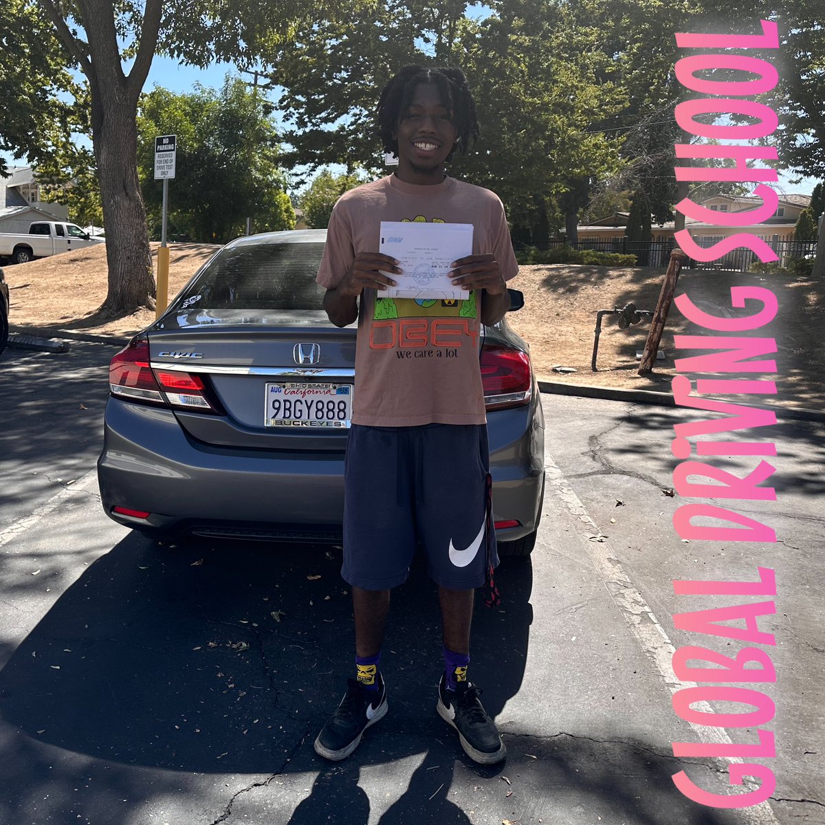 GlobalDriving's tweet photo. #GlobalDrivingSchool great job #ZaY happily licensed! https://t.co/g9116rPHcw
