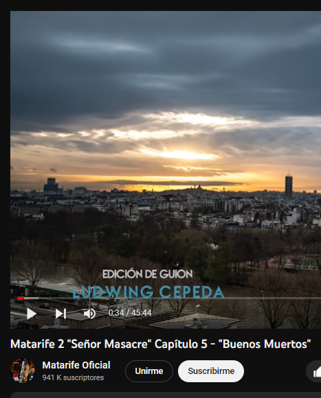 Si el creador de Matarife me sigue chantajeando para que le vuelva a trabajar gratis, le doy una entrevista a los medios contándole al país quién es en realidad ese cretino. No le bastó que yo le reescribiera la novela y además le editara gratis los guiones de la 2da temporada.