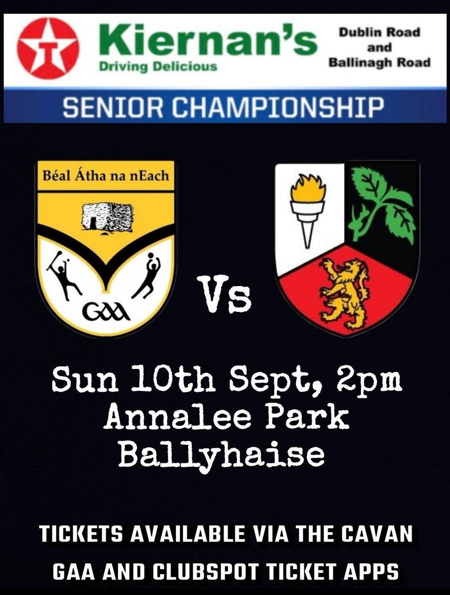 Ballinagh's tweet photo. Ballinagh face @GAALavey tomorrow Sunday in a must win #KSSSFC Round 4 encounter in Annalee Park Ballyhaise at 2pm.
#WinAndStayIn
#LoseAndGoOnTheBooze
Ticket only, available on Cavan GAA and Clubspot Apps https://t.co/7nECIejzvg