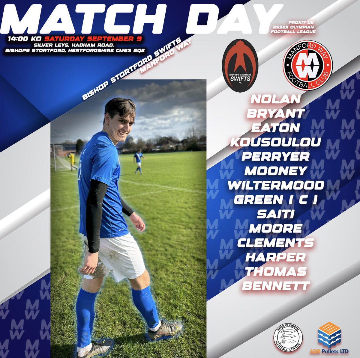 It’s hot, might be too hot, your squad for todays encounter against bishop stortford swifts res 💪🏼