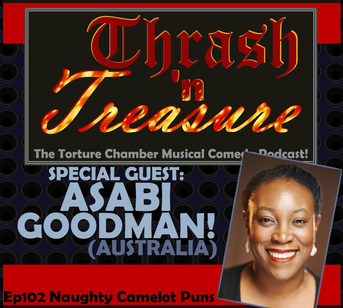 thrashntreasure's tweet photo. New ep, who dis? Only the stunning Asabi Goodman @asabig!!! (Say what?!)
Fresh from hair-hopping across Oz in #HairsprayAu and before she spices it up for #ChicagoInAU , Asabi joins host @mattyoungactor in his debut as lead host! #metal #podcast #Camelot
https://t.co/DnCQS9XkzS https://t.co/cSkPu4oXoN