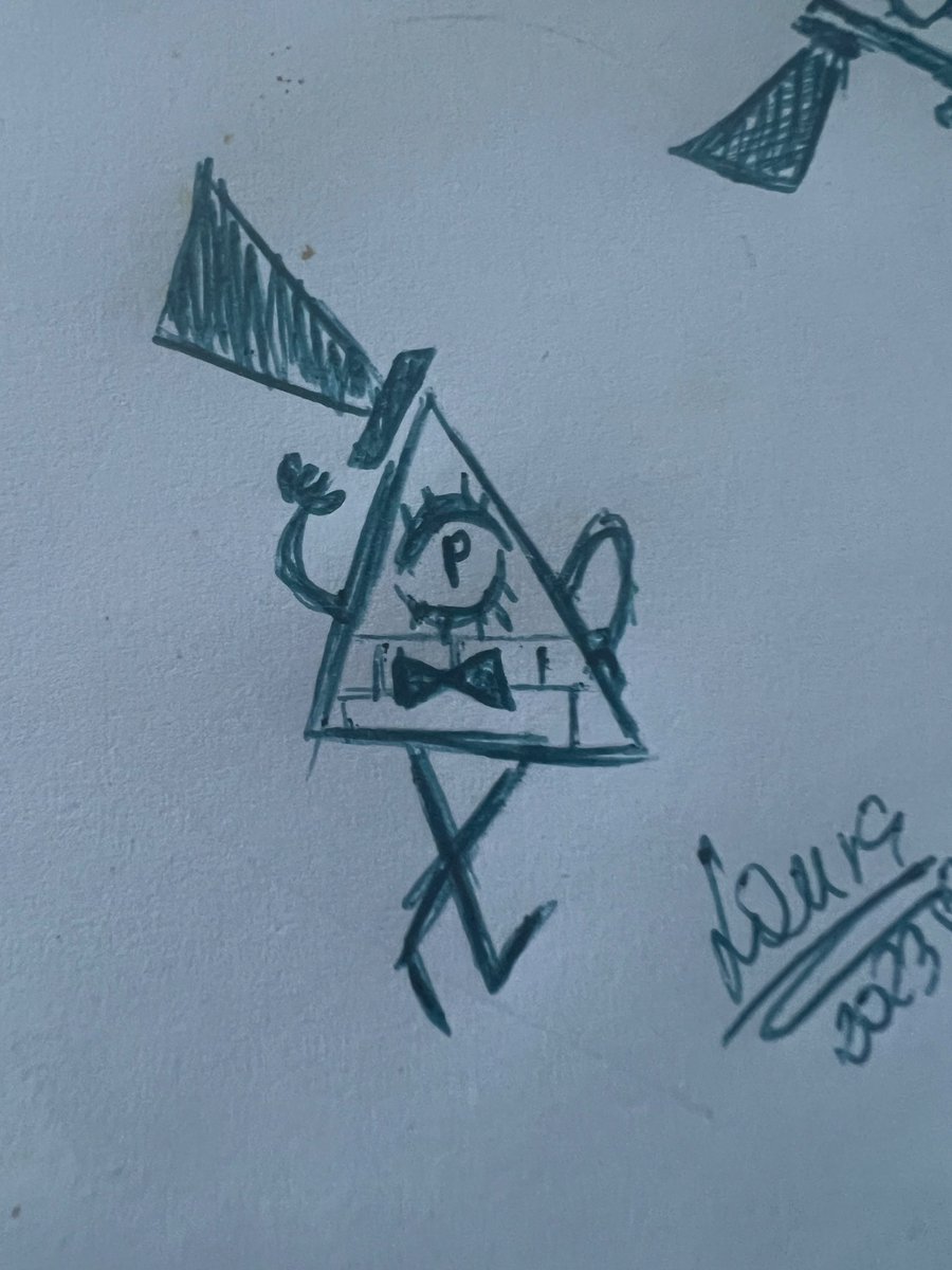 Laurencja_26's tweet photo. Hello 💛
#billcipher
#GravityFalls
#myartwork
#triangleman
#myart https://t.co/k8cXne0fLC