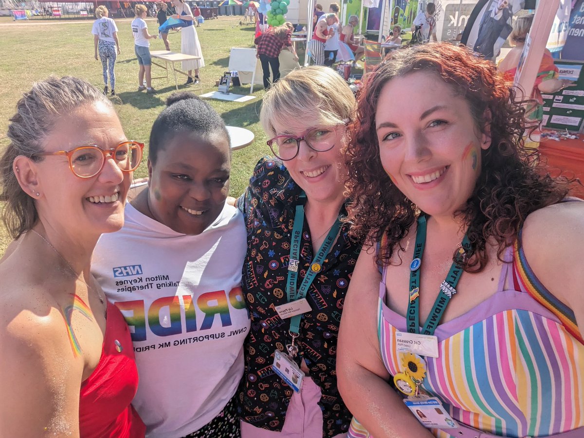 Maternity, CNWL, AND MKUH staff network repressing MKUH at MK Pride!