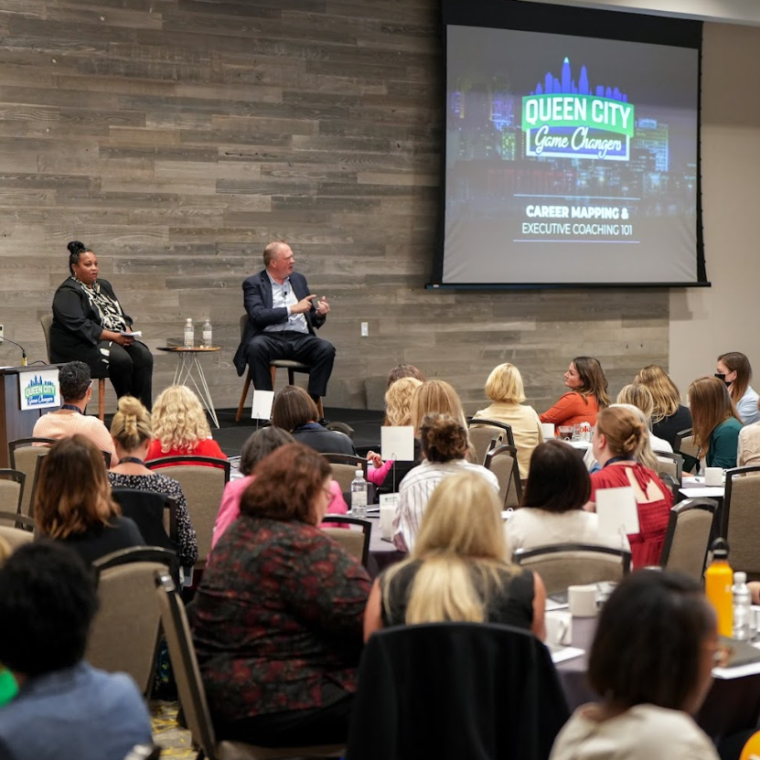 ProcterGamble's tweet photo. More than 130 women from the local business and entrepreneurial communities joined us for Year Two of the #QueenCityGameChangers Leadership program, part of our partnership — @QueenCityLPGA. #qcgc https://t.co/EAvP88HPB7