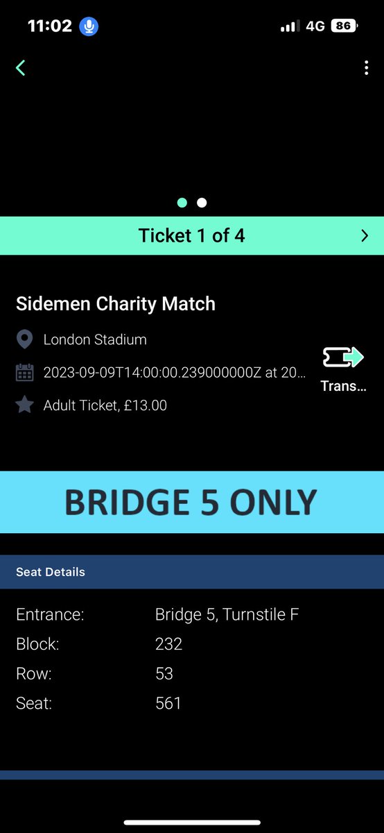 emmagreeningg's tweet photo. selling four sidemen charity match tickets https://t.co/O2IWXXgjJu