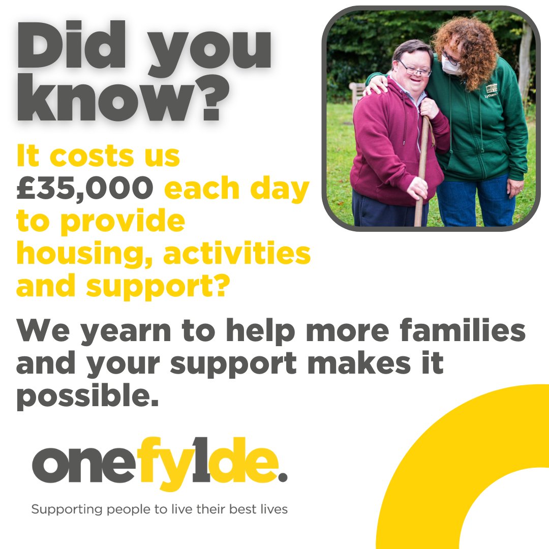 OneFylde's tweet photo. Your support makes it possible for One Fylde to help families across the Fylde Coast.
Please consider leaving us a gift in your Will.

#CommunitySupport #OneFylde #LearningDisabilities #Autism #Blackpool #Fylde #Wyre https://t.co/eDSAUVbpJH