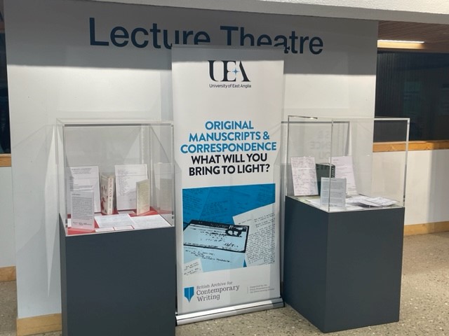 UEA Archives (@ueaarchives) on Twitter photo Have you seen our exhibition cases in The Enterprise Centre? Unique archive material from Lee Child and Louise Doughty. Come and see us on floor 02 of the library for more <a href="/NOIRwichFest/">Noirwich Crime Writing Network</a> <a href="/uealdc/">Literature@UEA</a> Have you seen our exhibition cases in The Enterprise Centre? Unique archive material from Lee Child and Louise Doughty. Come and see us on floor 02 of the library for more <a href="/NOIRwichFest/">Noirwich Crime Writing Network</a> <a href="/uealdc/">Literature@UEA</a>