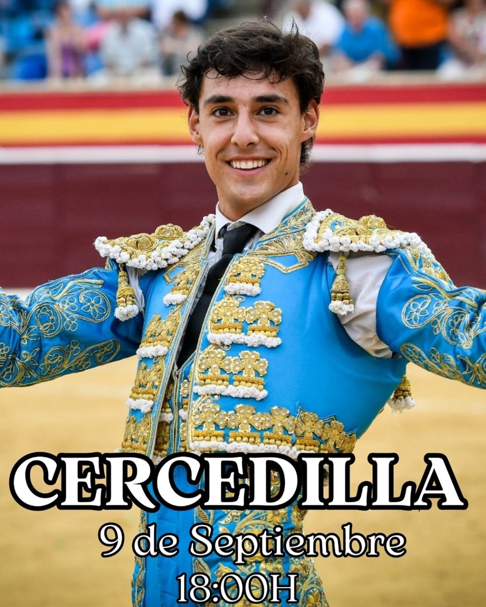 Motivos para sonreír...¡Hoy torea Jesús Martínez en Cercedilla!