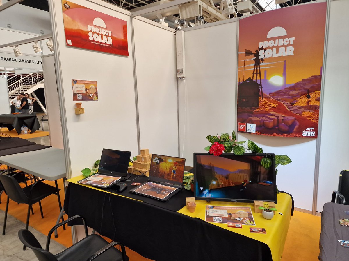 Fishermansgames's tweet image. Exciting times at IndieDevDay! 🎮 Join us today and tomorrow at our booth for an exclusive hands-on experience with Project Solar, dive deep into our world and score a special surprise just for you ☀️

We can't wait to see you there!❣️

#IndieDevDay2023 #videogames #ProjectSolar
