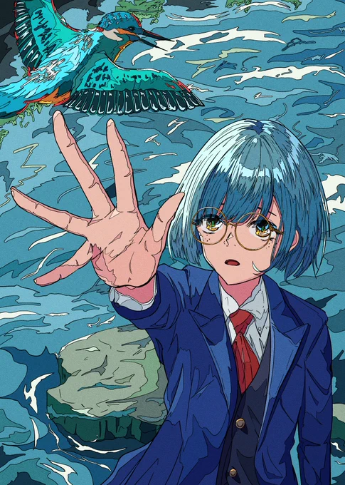 #イラスト  『BLUE』