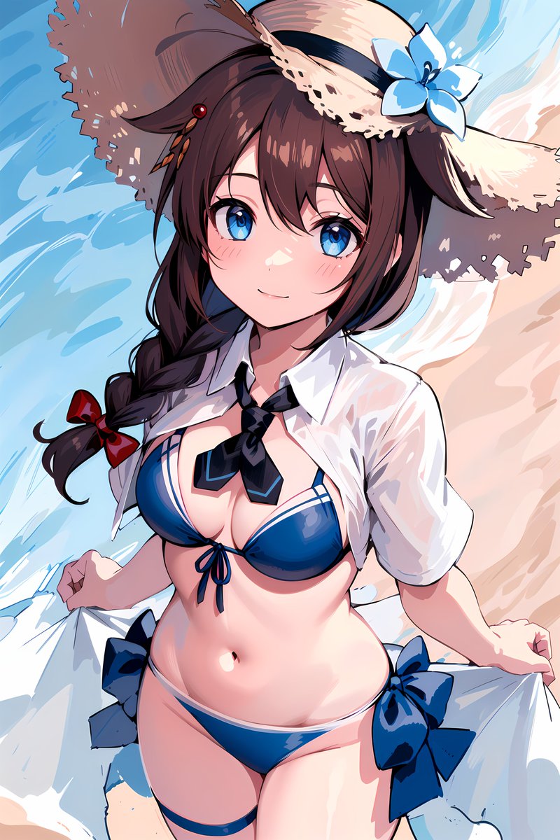 時雨改三(水着mode)のモデルの配布を始めた！ 割りといい感じに再現率