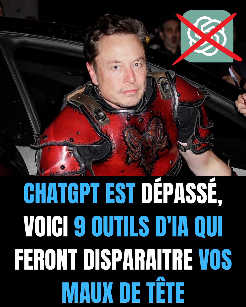PaulYoungX's tweet photo. RIP ChatGPT.

Voici 9 nouveaux outils d'IA qui résoudront vos maux de tête : https://t.co/gBlI2eRPlQ