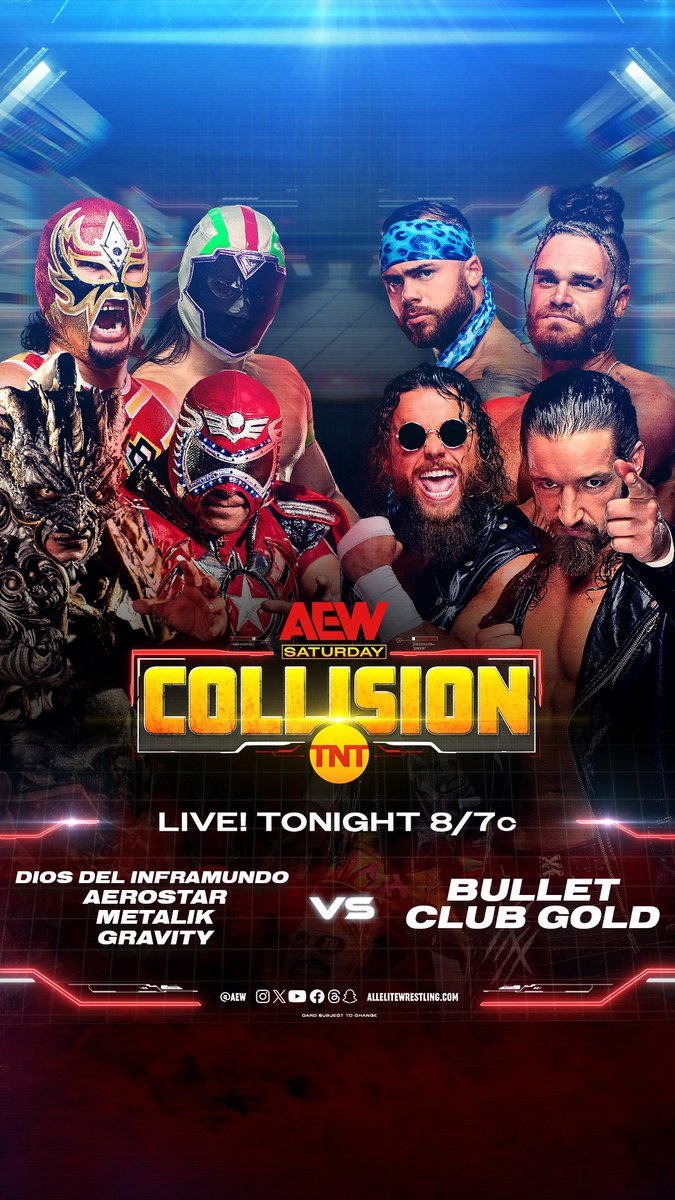 there will be no morphin time on our watch…

Collision Cowboys
BangBang Gang
Top Shelf Gunnslingers 

#GunnsUp👆 #AEWCollision