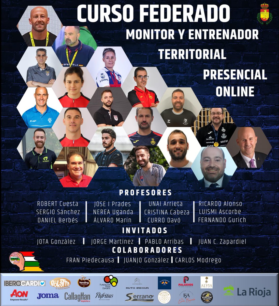 riojaftrbm's tweet image. Complicado es superar el nivel de los ponentes de los cursos de entrenador Nivel I y II de la @riojaftrbm