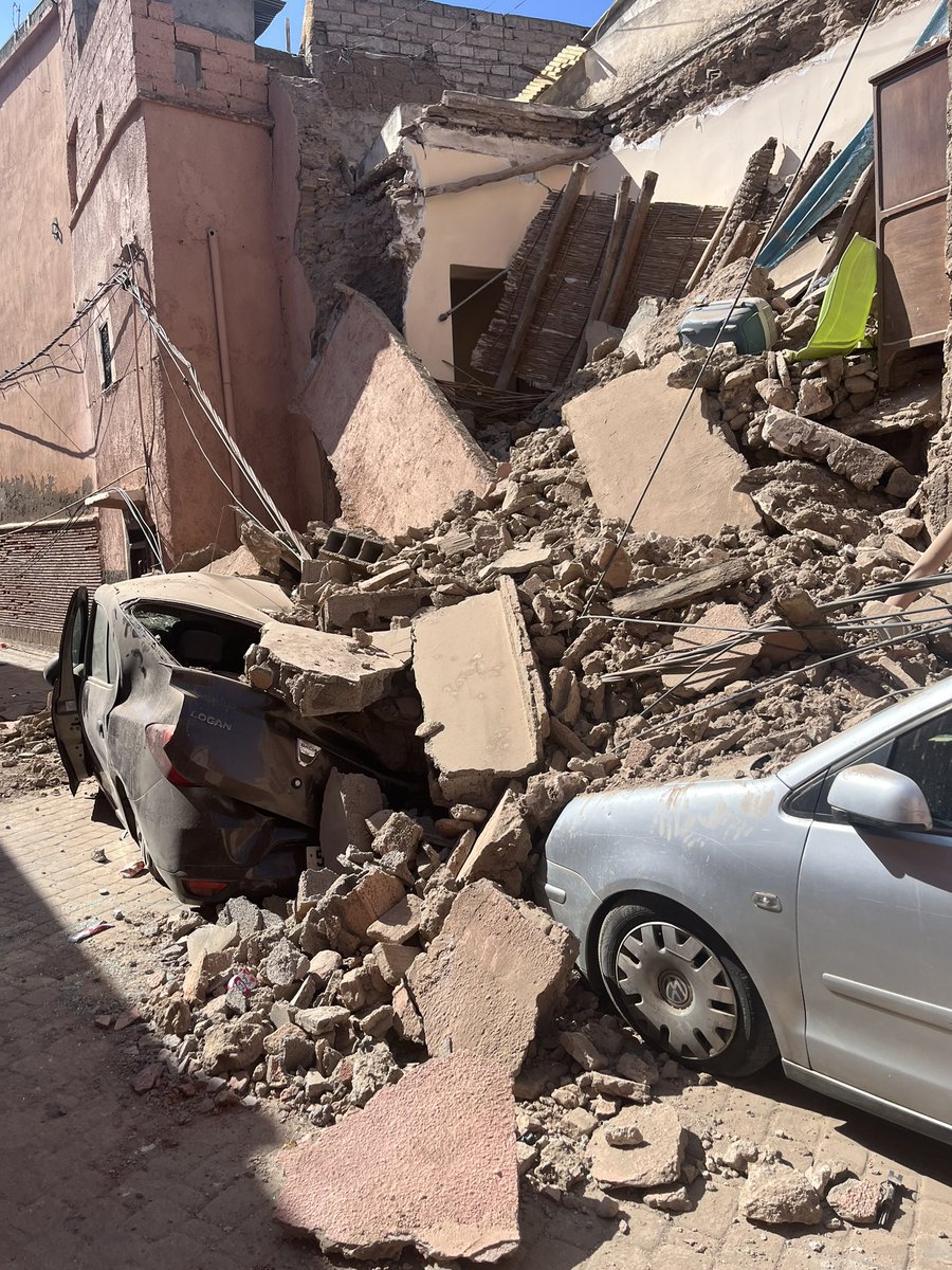 hugoflbennett's tweet photo. More photos of the aftermath of the earthquake in Morocco @BBC_HaveYourSay @itvnews @DailyMailUK @Telegraph @thetimes https://t.co/5wP2EdmhnR