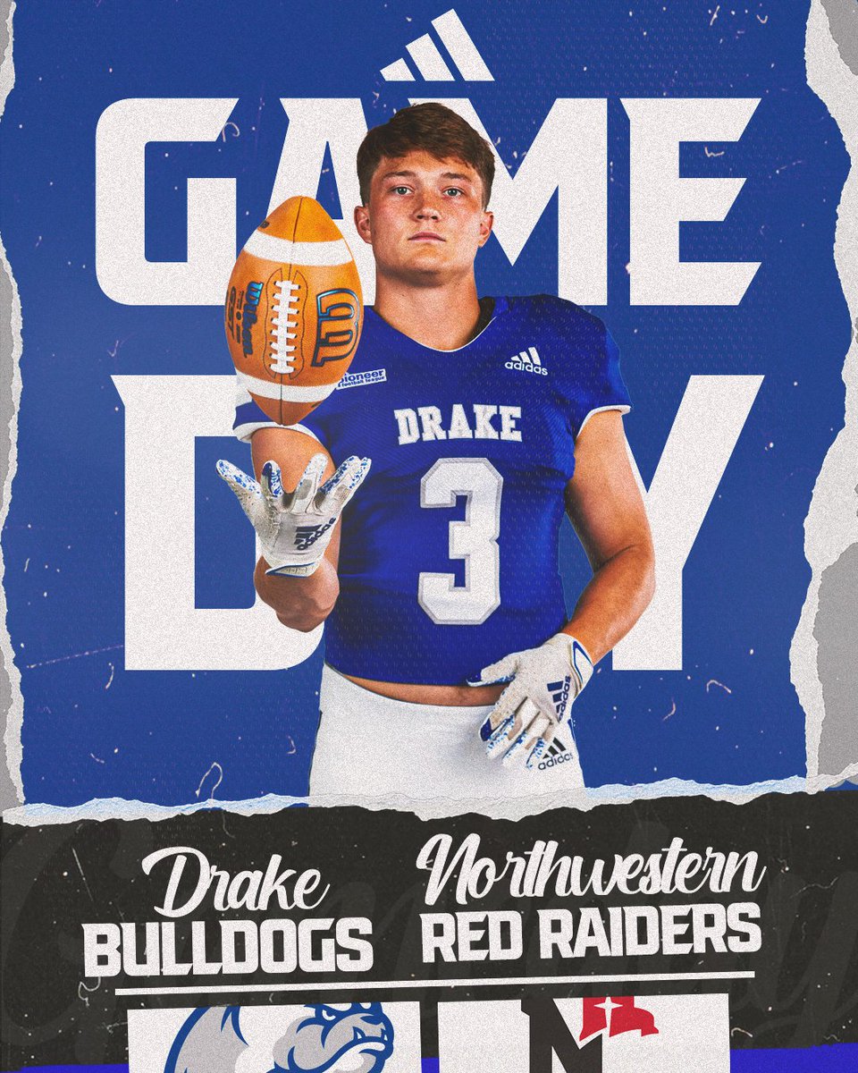 DrakeBulldogsFB's tweet image. 𝗡𝗶𝗴𝗵𝘁 𝗚𝗮𝗺𝗲. 𝗢𝘂𝗿 𝗣𝗹𝗮𝗰𝗲.

🆚 NAIA No. 1 Northwestern (Iowa)
⏰ 6 PM
🏟️ Drake Stadium
📊 bit.ly/3RaP3Nr
📺 ESPN+
💻 es.pn/3Pxuycz
📻 1350/102.1 @ESPNDSM
🔊 The Varsity Network App
🎟️ draketix.com

#BeTheChange
#DSMHometownTeam