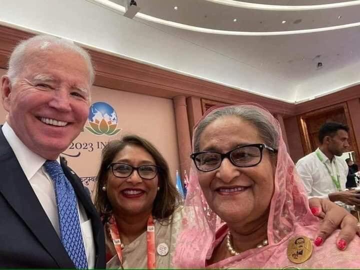 rubelbgbd's tweet photo. @JoeBiden with our BANGLADESHI Heat Sheikh Hasina https://t.co/VsQN2s31Lw