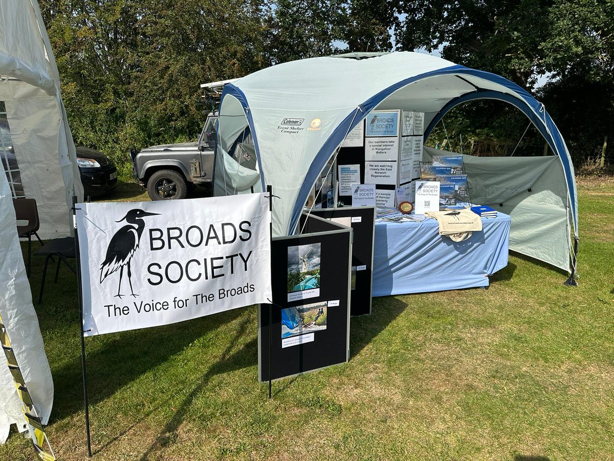 BroadsSociety's tweet photo. The Broads Society are at @NWDCTrust event today and tomorrow why not pop down and see us. https://t.co/zsZR0Fswjo