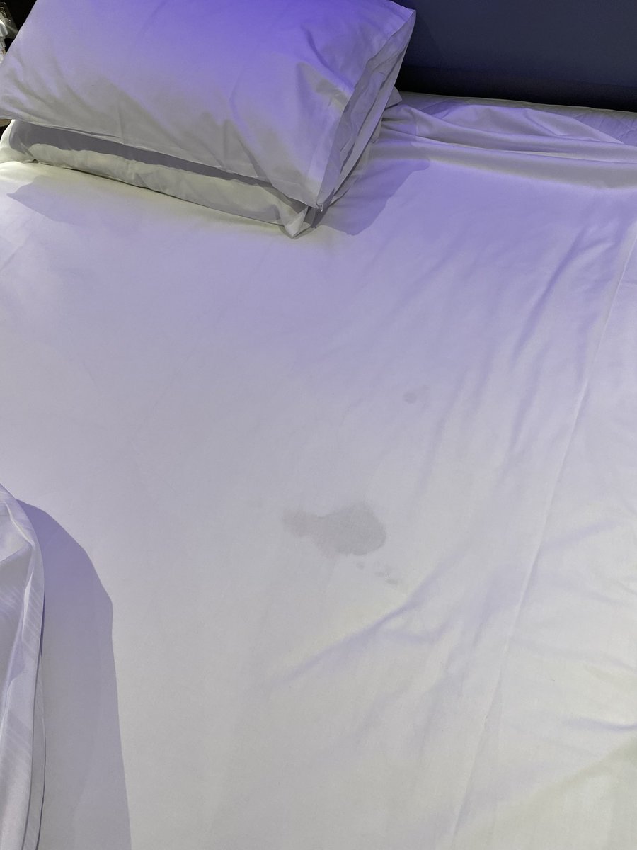 jdtwatson's tweet photo. @premierinn  still awaiting a reply to my complaint WHB-1915666-V1H5 in regards to finding old stained blood sheets in my clean room as I got into bed. No way this wasn’t seen by the house keeping team. It wasn’t a good night guarantee at all! https://t.co/2S9yM8wa1g