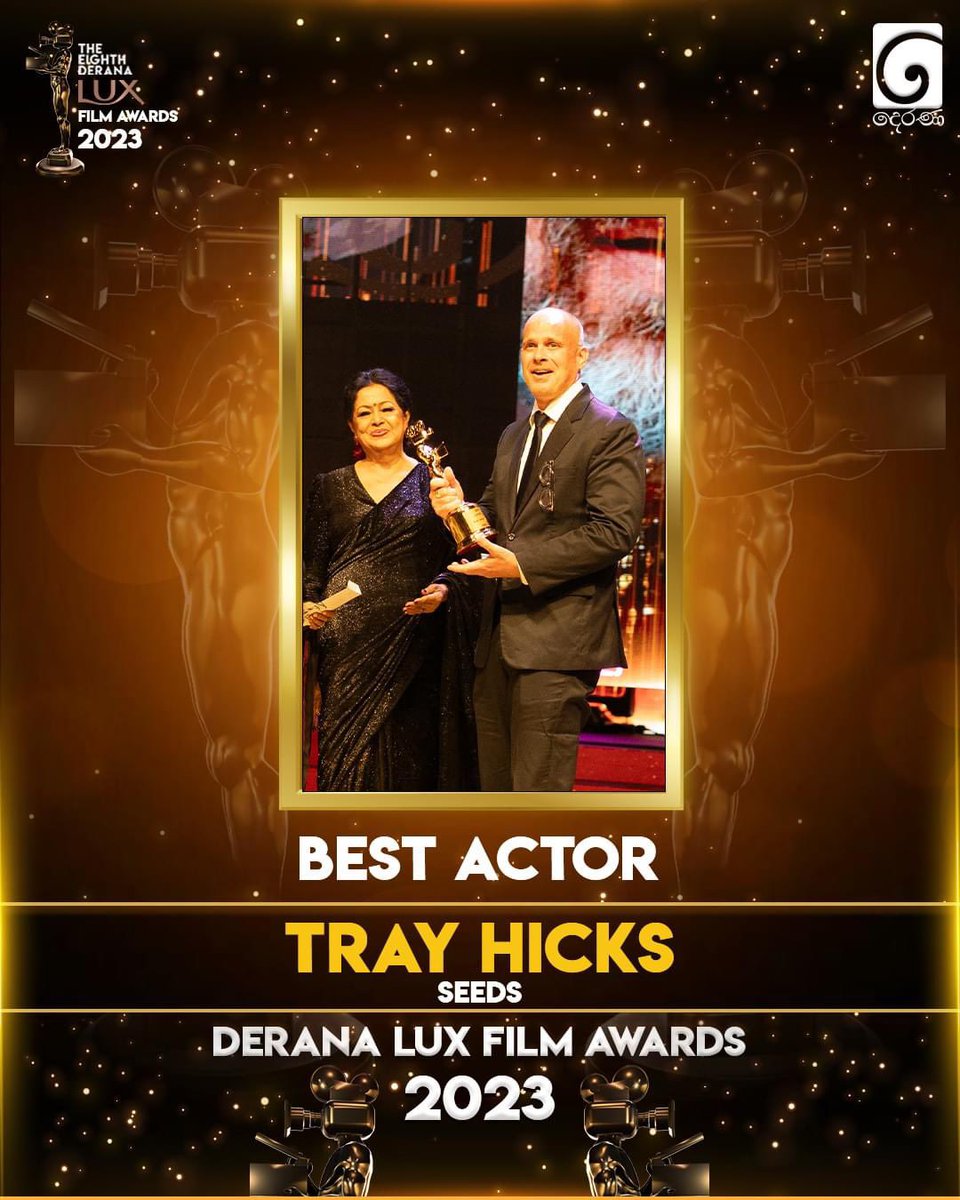 SeedsMovie's tweet photo. 𝐓𝐫𝐚𝐲 𝐇𝐢𝐜𝐤𝐬 has won the 𝐁𝐄𝐒𝐓 𝐀𝐂𝐓𝐎𝐑 award at the 𝗗𝗘𝗥𝗔𝗡𝗔 𝗟𝗨𝗫 𝗙𝗜𝗟𝗠 𝗔𝗪𝗔𝗥𝗗𝗦 𝟮𝟬𝟮𝟯! 🎉🎬🌟

#Seeds #BestActor #DERANALUXFilmAwards2023 #TvDerana #FilmAwards2023 #DFA https://t.co/Wm5douvLB8