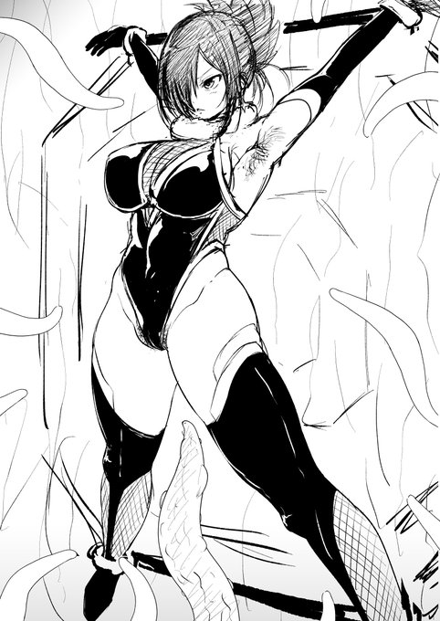 試作:X字拘束はカメラ遠くなるから差分微妙になる.
#odaibako_lovelovemaid https://t.co/O4Nj91CJuH 