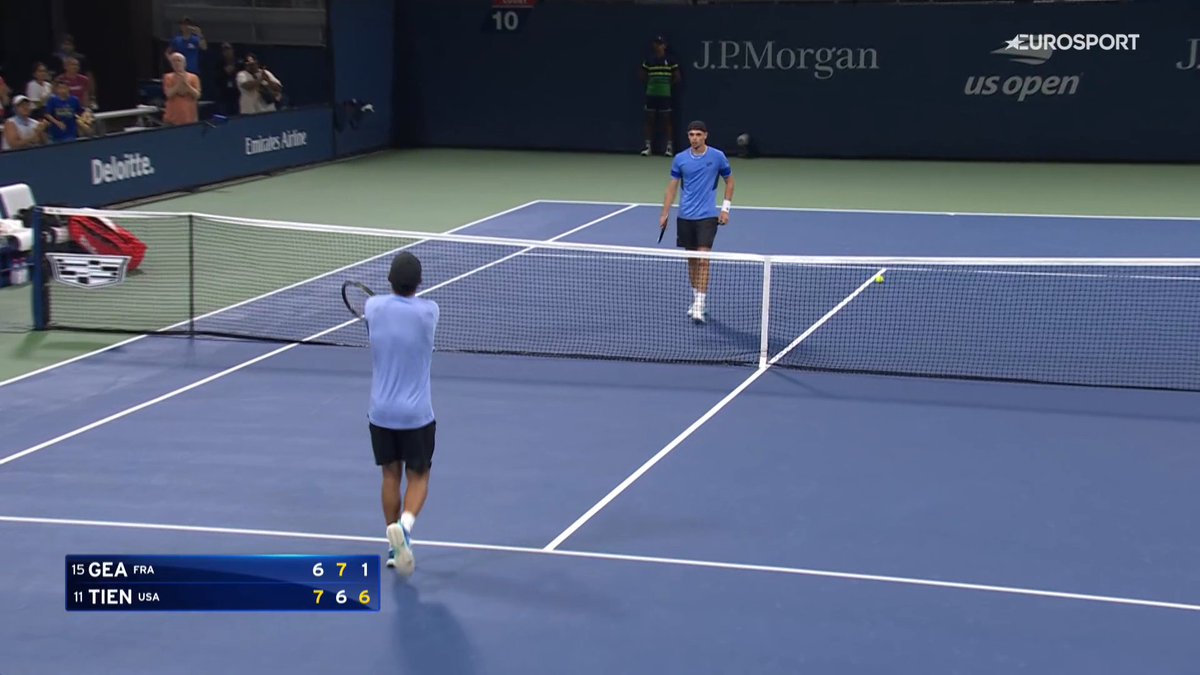 RomainNextGen's tweet photo. C'est terminé pour Arthur Gea 🇫🇷 en 1/2 de l'US OPEN JUNIOR.

Dans une 1/2 difficile contre Learner Tien, Arthur a toujours subit, il s'est accroché mais en vain. Il a craqué physiquement dans le 3ème. 

C'était son dernier match Junior. 

Pas une énorme saison finalement, il aura pas su jouer ses cartes en Grand Chelem malgré des ouvertures, dommage. 

Maintenant va falloir bosser pas mal encore.