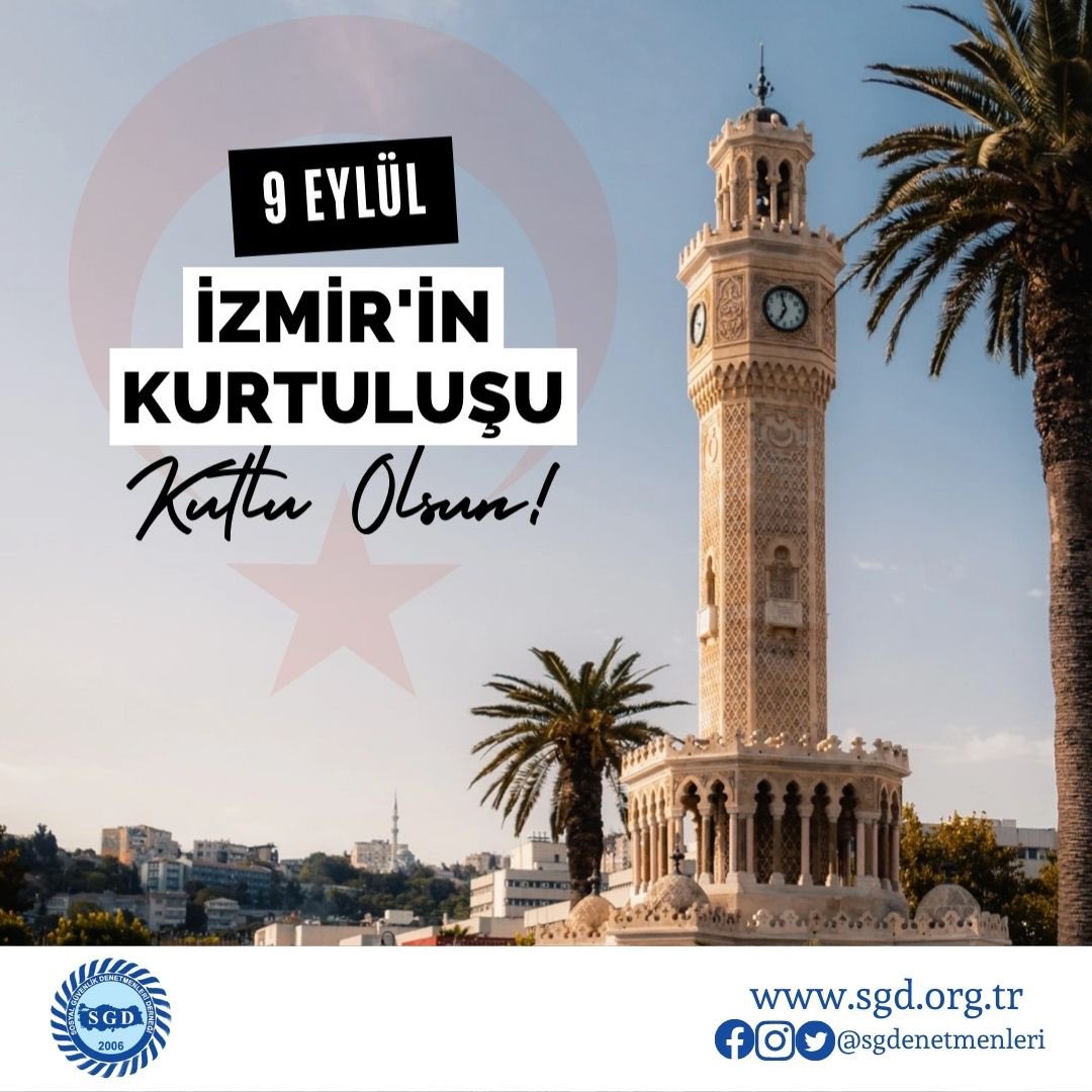 9 Eylül İzmir’in düşman işgalinden kurtuluşunun 101’inci yılı kutlu olsun! #9Eylül #SosyalGüvenlikDenetmenleri