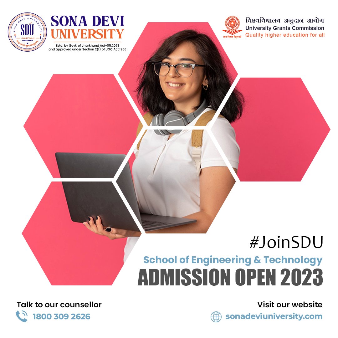 SDUGhatsila's tweet photo. 📷 Admission Alert: School of Engineering &amp; Technology 📷

Register Now: https://t.co/JkSvQgaN7A
Talk to our counsellor: 1800 309 2626

#AdmissionsOpen #EngineeringAndTechnology #DiplomaCourses #BTechCourses #FutureEngineers #SonaDeviUniversity https://t.co/2Y64U4auJN