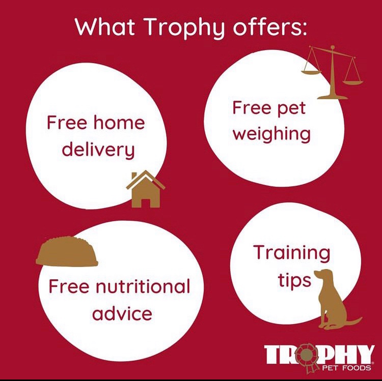 When you sign up to Trophy Pet Food, your local nutritional advisor will offer a free home delivery service, free pet weighing &amp; nutritional advice trophypetfoods.co.uk #Pet #PetFood #BritishMade #DogsofTwitter #DogLover #DogsoftheUK #Cat #CatHealth #CatFood #Dog #FreeDelivery