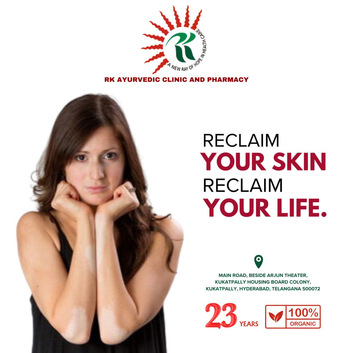 Embrace Radiant Skin, Embrace Life's Beauty! ✨

Unlock the secret to flawless skin with RK Ayurvedic's specialized Psoriasis treatment. 

#RKAyurvedic #PsoriasisRelief #SkinTransformation #NaturalTherapies #RestoreBalance #SkinRejuvenation