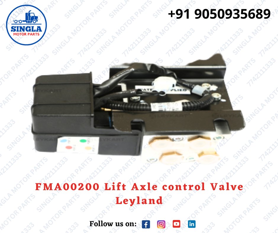 FMA00200 Lift Axle control Valve
Leyland
----
singlamotorparts.com/product/fma002…
Call or WhatsApp: 077421 11333
#SinglaMotorParts #LiftAxle #controlvalve #valves #ValveSupplier #FMA00200 #leyland #heavyvehicleparts #autopartssupplier #spareparts #electronicparts