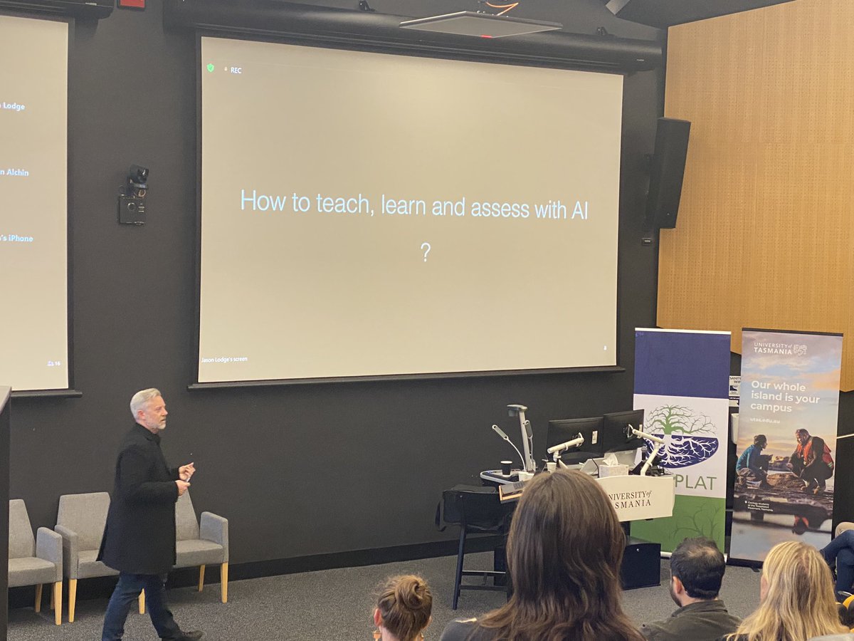 The key question all #educators are grappling with right now- how do we #teach, #learn and #assess in this new educational landscape? @jasonmlodge @ausplat #GenAI