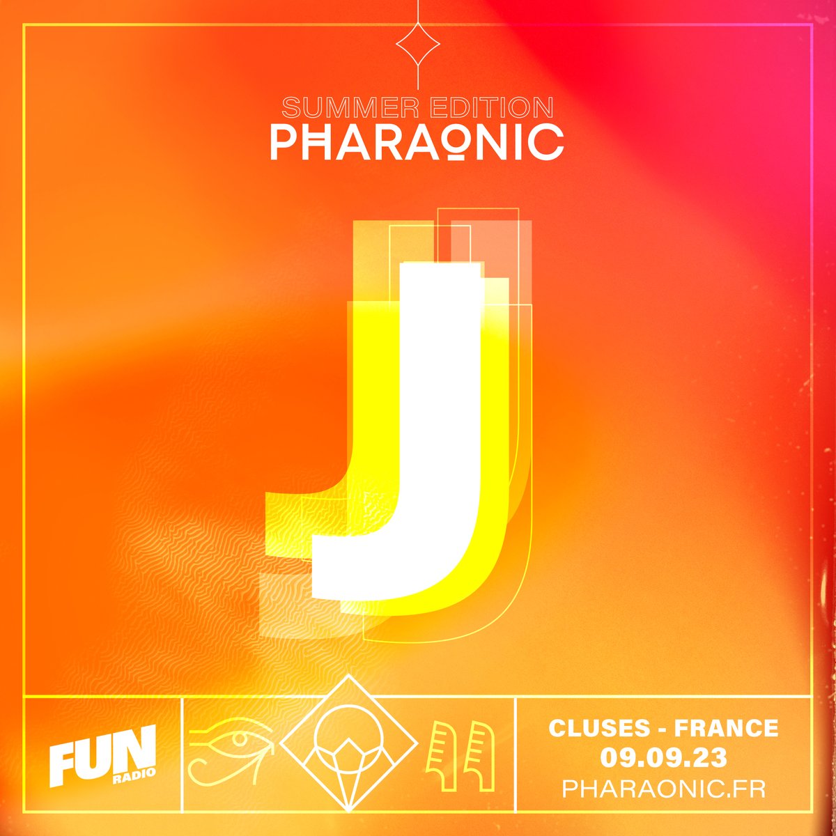 [JOUR J] On y est ! C’est le GRAND JOUR !
#pharaonic #summer #festival #festivalelectro #edm #cluses #hautesavoie #lostfrequencies #martinsolveig #ofenbach #trinix #borisway #saracosta #micoc #djdeal #mathieubedini #livati