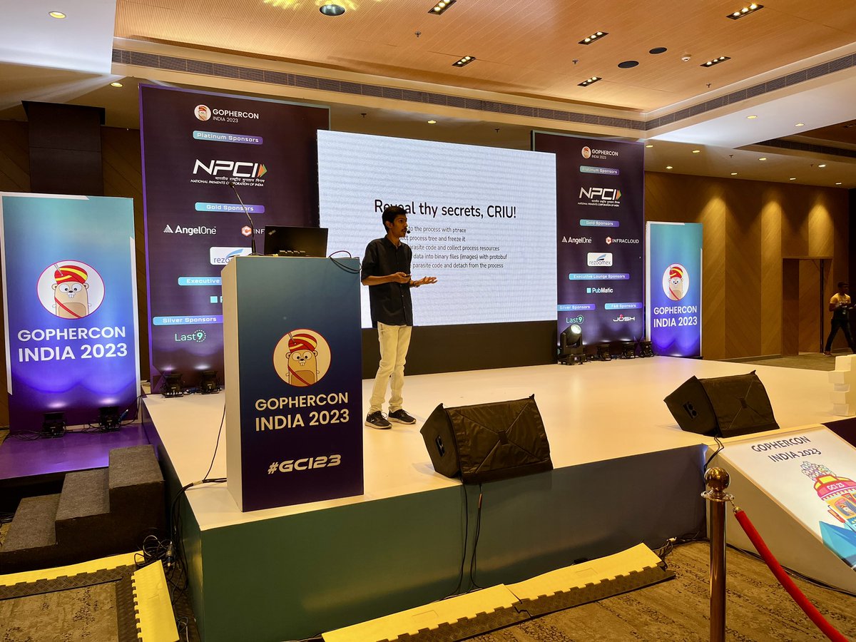 GopherConIndia's tweet image. Diving into the future of containers!

Join Prajwal S N as he explores Container Checkpoints with Go and CRIU at GopherCon India 2023. Don&apos;t miss this insightful session!

#GopherconIndia2023 #GCI23 #Gopherconindia #Gofriends #gophercon #Gophers #Golang #Godevelopers