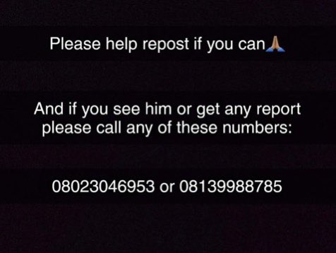 adewoyeangel's tweet photo. Please Daniel left the house and has since been missing if you know his whereabouts or have seen him anywhere at all contact the number below. https://t.co/Rq9DdCDCXM