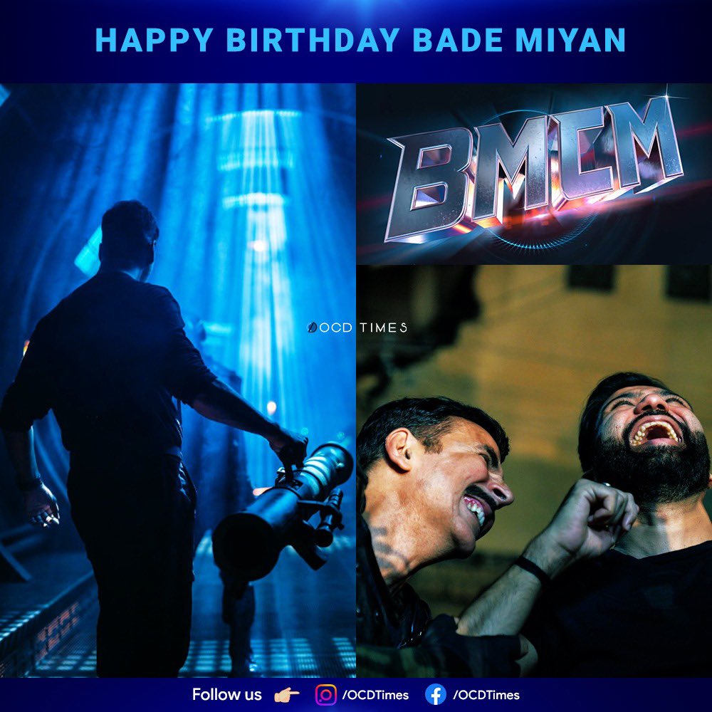 New stills shared by #AliAbbasZafar from the sets of #BMCM wishing #AkshayKumar on his birthday!
.
#OCDTimes #Birthday #happybirthday #happybirthdaytoyou #happybirthday🎂 #celebritybirthday #celebritybirthdays #celebritybirthdaybash #birthdayboy #AkshayKumar #BadeMiyanChoteMiyan