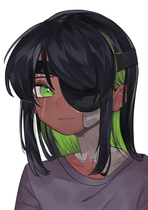 よたたで描いてた鏑も見てもらおうかな。割とこういう顔もする。 