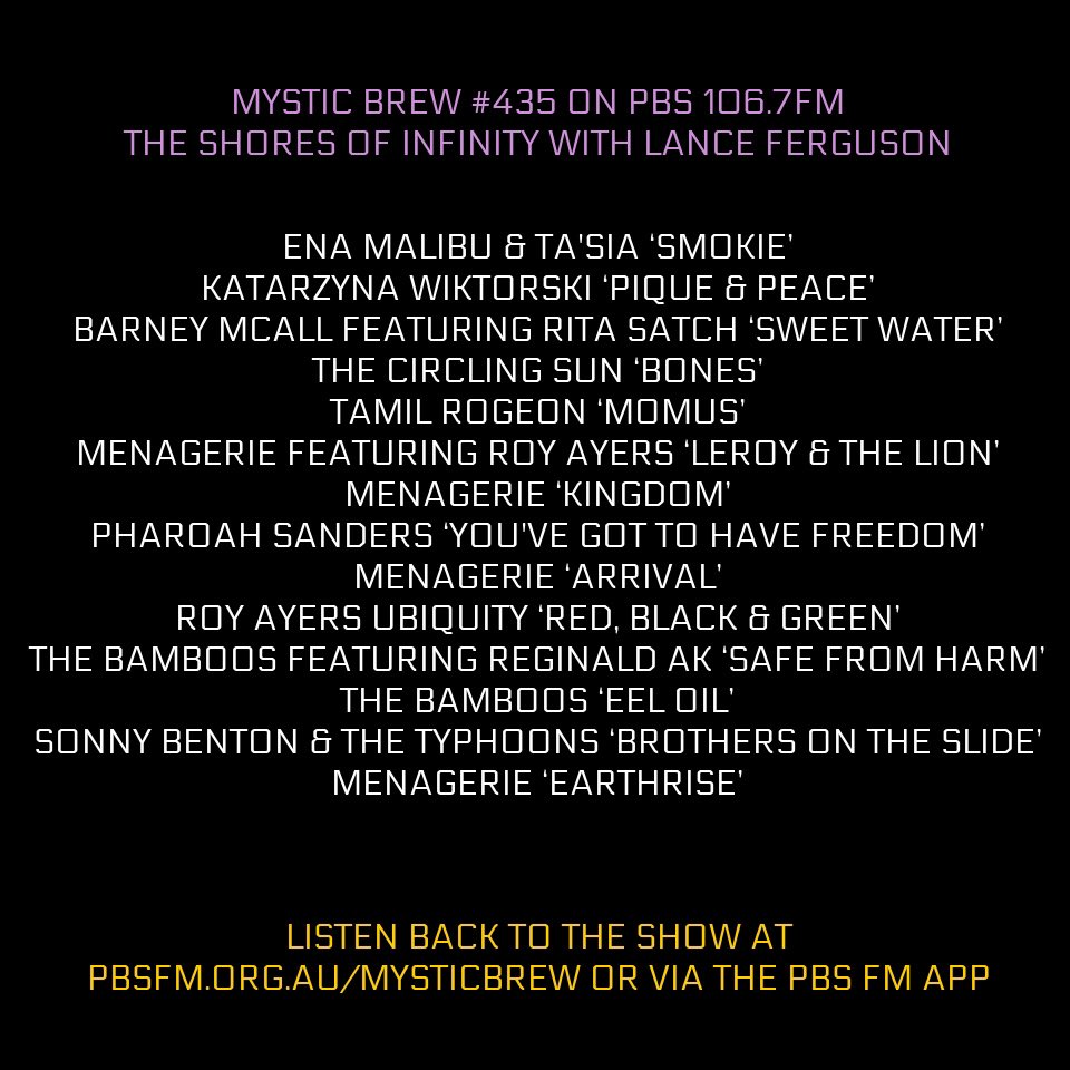 Check this week’s Mystic Brew on @pbsfm with special guest <a href="/LanceFerguson__/">Lance Ferguson</a> pbsfm.org.au/mysticbrew