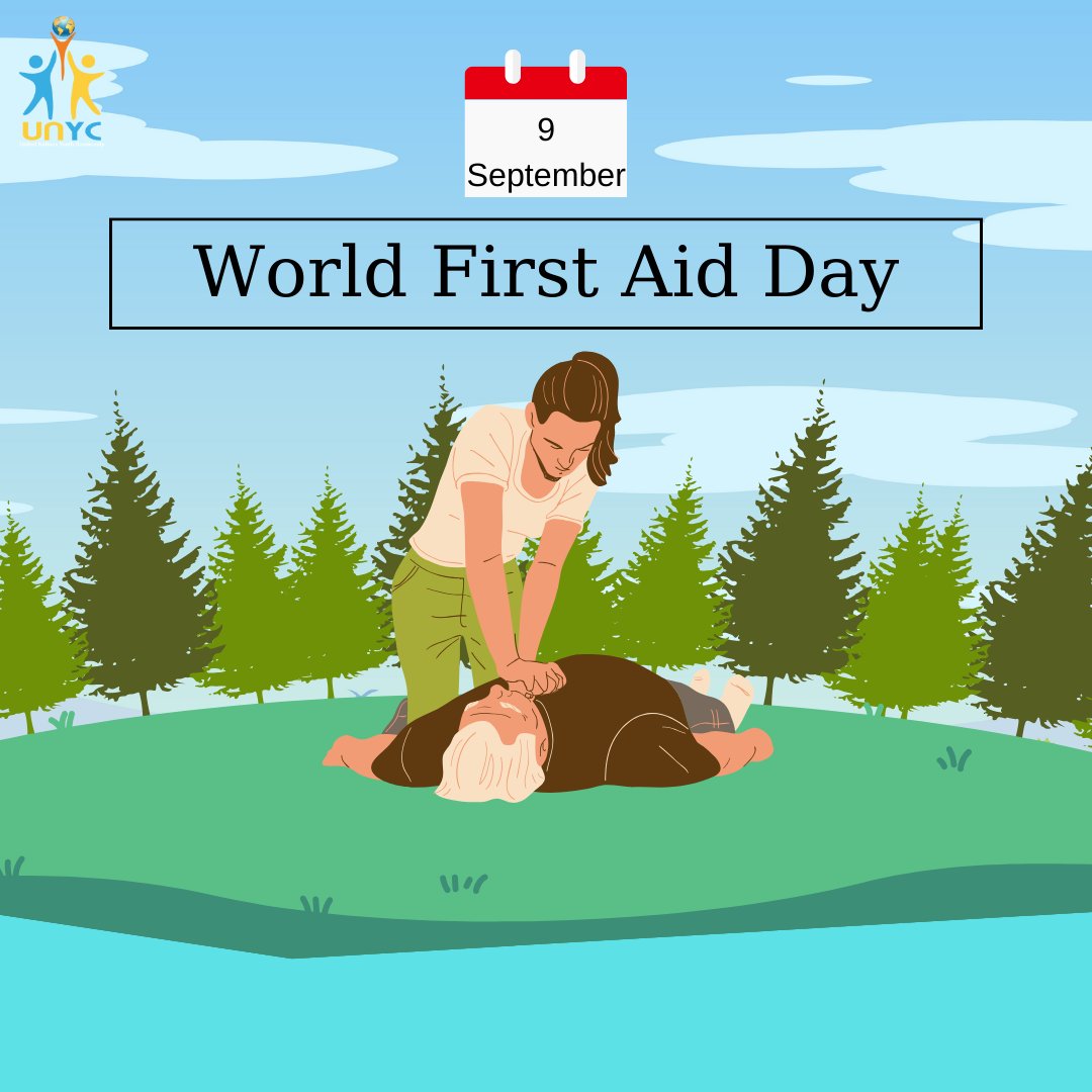 unyclpu's tweet image. World First Aid Day is an important occasion that raises awareness about the importance of first aid education and its role in saving lives during emergencies. Here's Team UNYC wishing you all a Happy World First Aid Day
#UNYC #UnitedNations #WorldFirstAidDay #Health