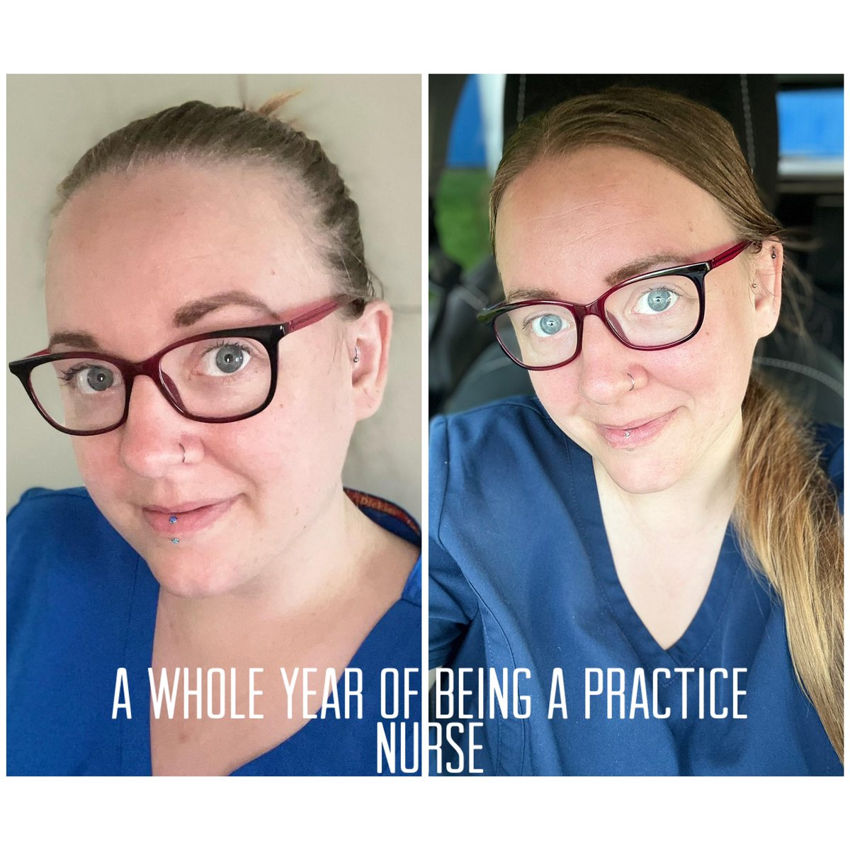 This week has been a massive milestone. I can’t believe the change in me in just one year. I love my job and wouldn’t want to do anything else. I’m actually taking a moment to be proud of what I’ve achieved in my first year as a GPN 👩‍⚕️💜 #GPN #PrimaryCare #nurse