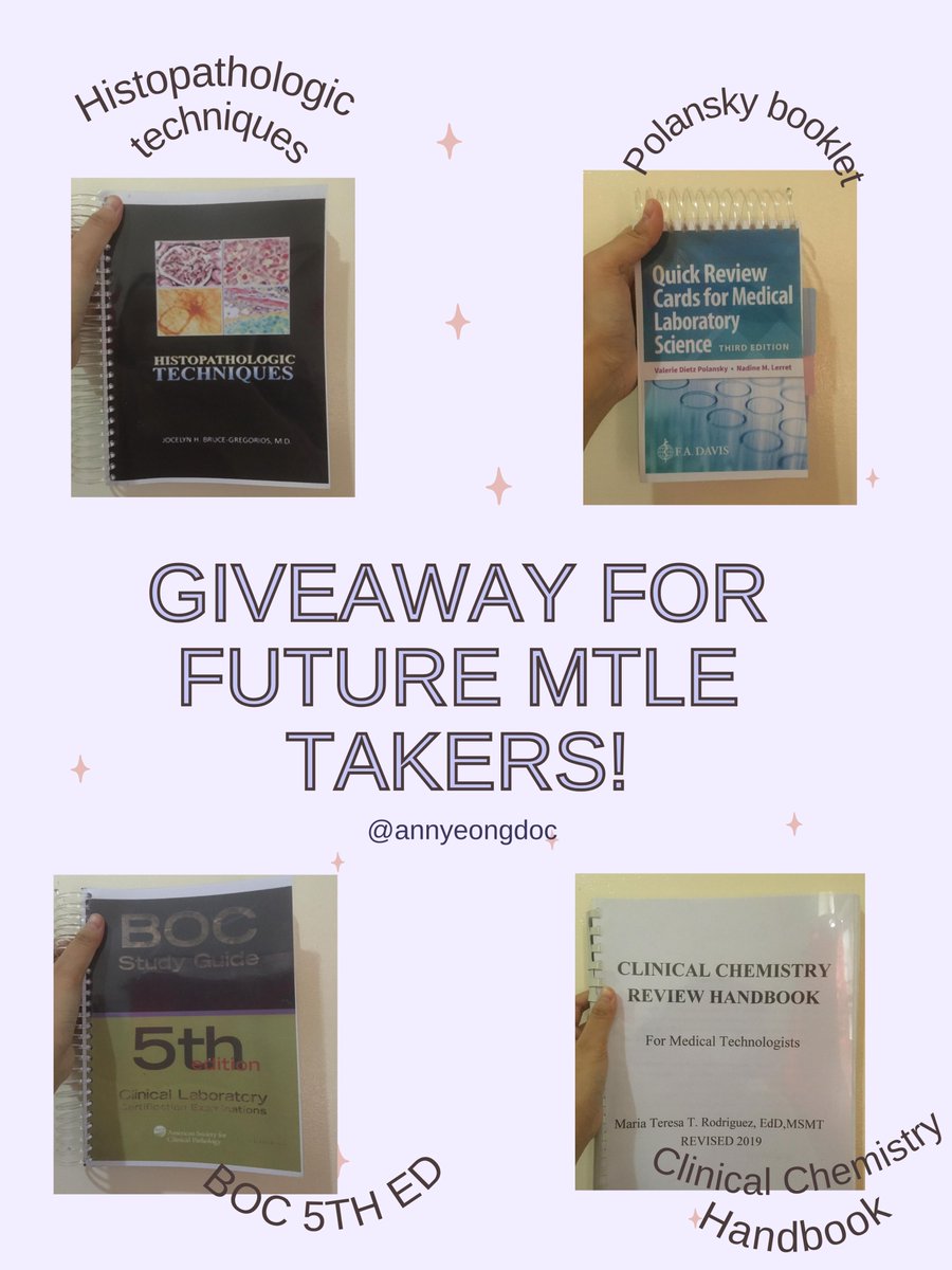 annyeongdoc's tweet photo. [GIVEAWAY FOR FUTURE MTLE TAKERS💜]

Hindi ko muna maipamigay yung ibang books since naiphairam ko na sya😅 Yung BOC may mga answer and notes lang yun ibang parts pero magagamit pa naman po 🫶

RT to join lang po! Thank you and Goodluck! https://t.co/BW7eTMWFZi
