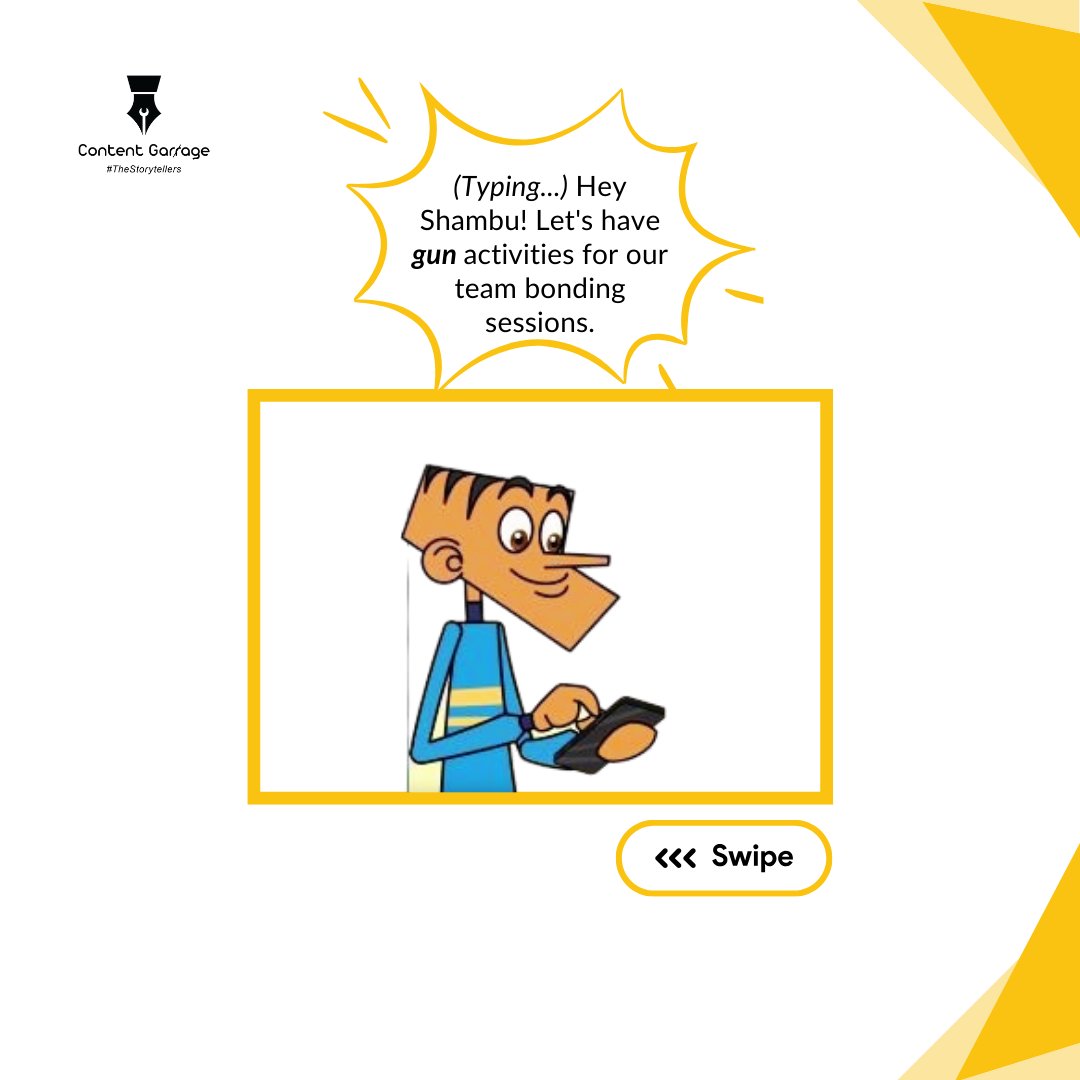 ContentGarrage's tweet photo. We don't promote gun activities because we believe in fun activities with error-free content!
Copy: @ContentGarrage
Design: @LekinQ_
#tinkledigest #tinkle #shikarishambu #suppandi #officescenario #autocorrectproblems https://t.co/4YfIUzFFIc