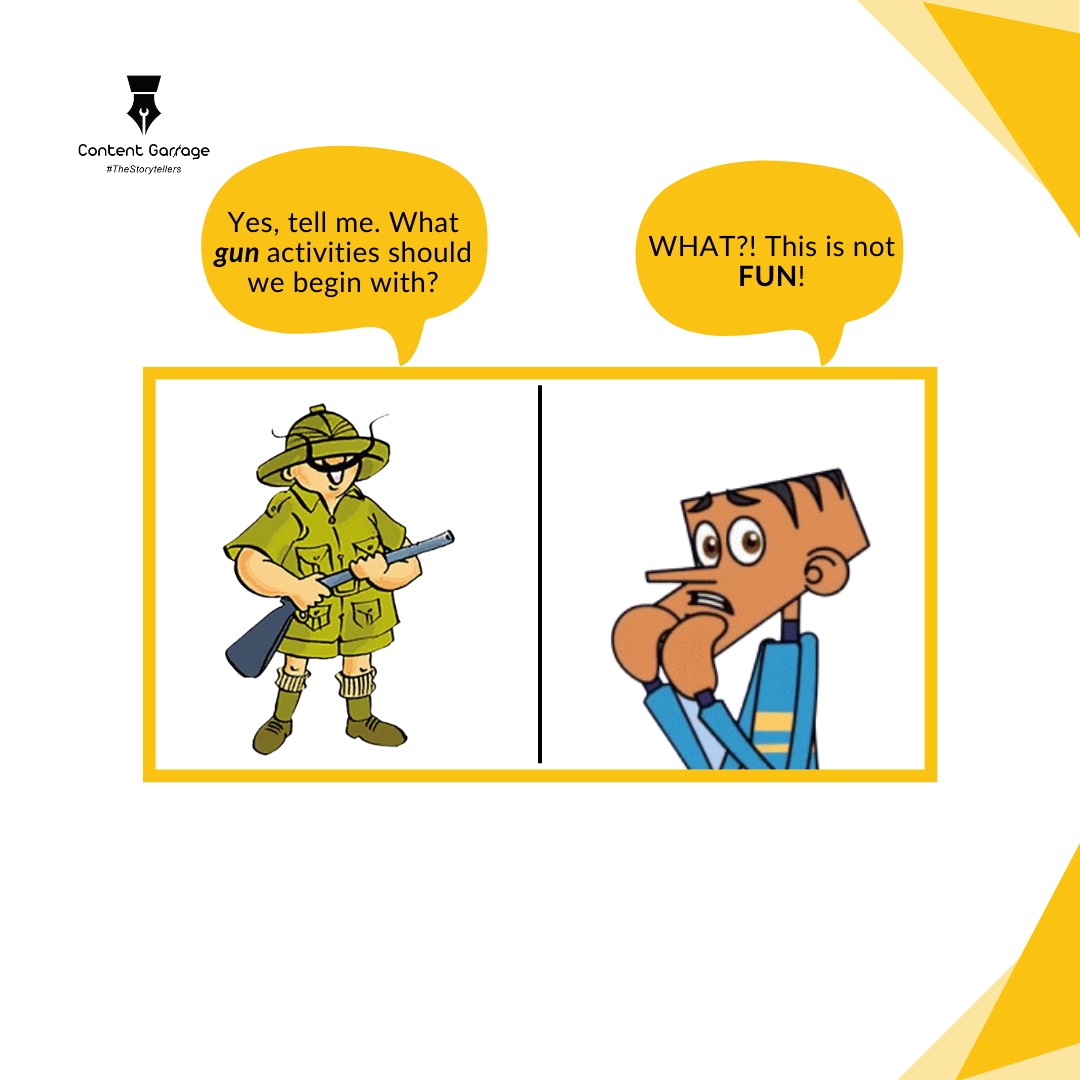 ContentGarrage's tweet photo. We don't promote gun activities because we believe in fun activities with error-free content!
Copy: @ContentGarrage
Design: @LekinQ_
#tinkledigest #tinkle #shikarishambu #suppandi #officescenario #autocorrectproblems https://t.co/4YfIUzFFIc