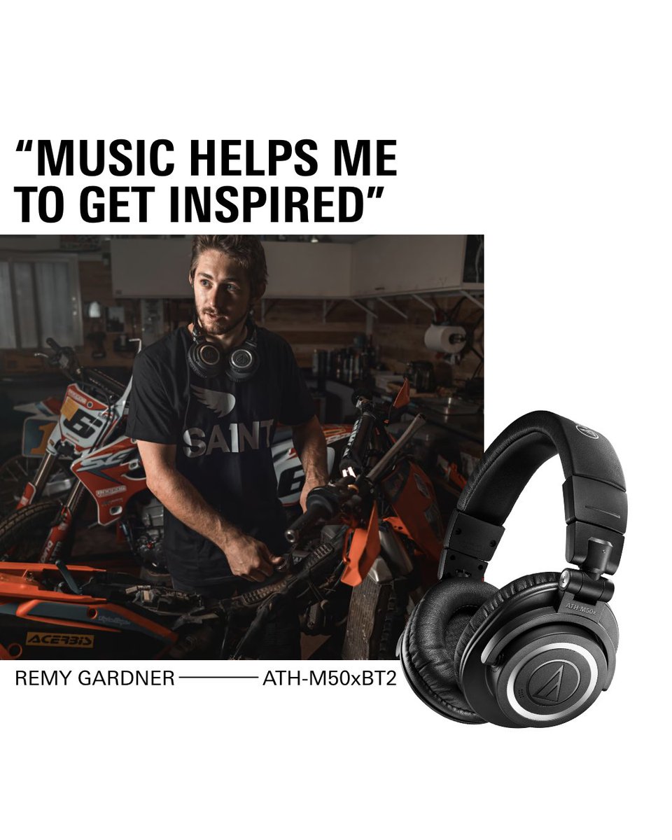 Feel the rush, hear every rev: Audio-Technica captures the detailed sound of speed at the @MotoGP™ World Championships 🏍️✨ When MotoGP™ Champions need to get into the zone, they trust our ATH-M50X range to deliver precision and focus 🎧 More: bit.ly/3EqDPgd