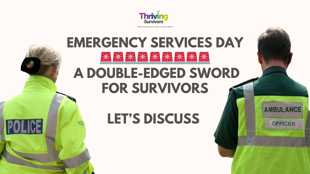 Today, we honour and appreciate the bravery of emergency services on #EmergencyServicesDay. 🚒🚑🚓 For survivors of abuse, these first responders can be the first glimmer of hope and a vital support system in a crisis. Join the conversation! 🗨️