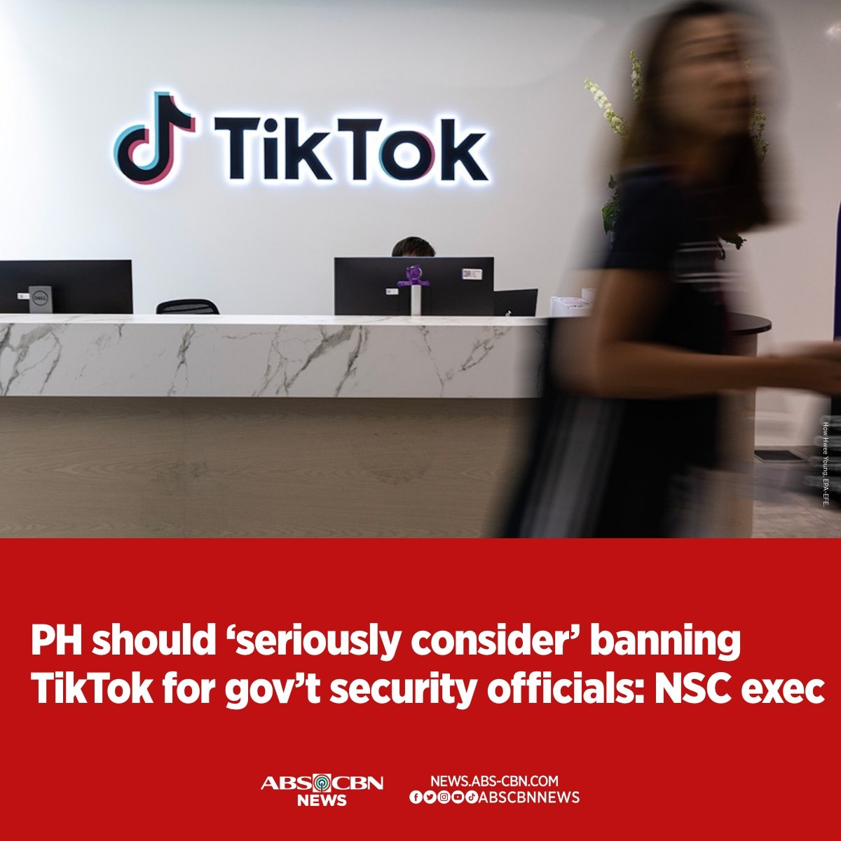 ABSCBNNews's tweet photo. The National Security Council has yet to conduct a full study on whether or not the Chinese social media app TikTok is being used to peddle propaganda related to the West Philippine Sea.

READ: https://t.co/vYleQCPj40 https://t.co/4zeMdXJipR