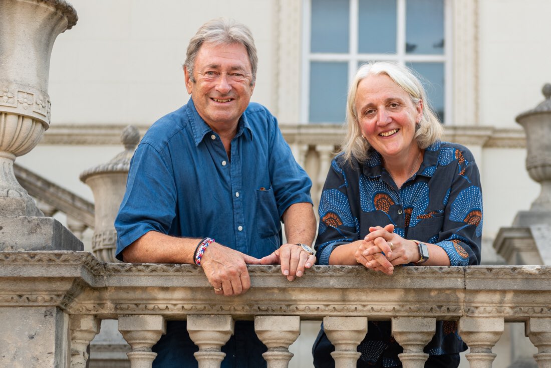 W4BookFest's tweet photo. Wonderful evening in a packed @Chiswick_House Garden Pavilion with Alan Titchmarsh @TitchmarshShow and @RosieFyles. Thanks so much to Xanthe @XArvanitakis for hosting us and @Savills for support. #ChiswickBookFest https://t.co/ubVx0JcLL2