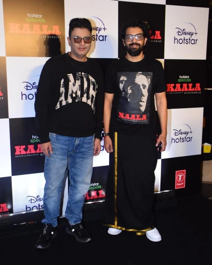 TSeries's tweet photo. #BhushanKumar graces the special screening of #T-Series' inaugural web series #Kaala on #DisneyHotstar! https://t.co/HqvMwFEt0n