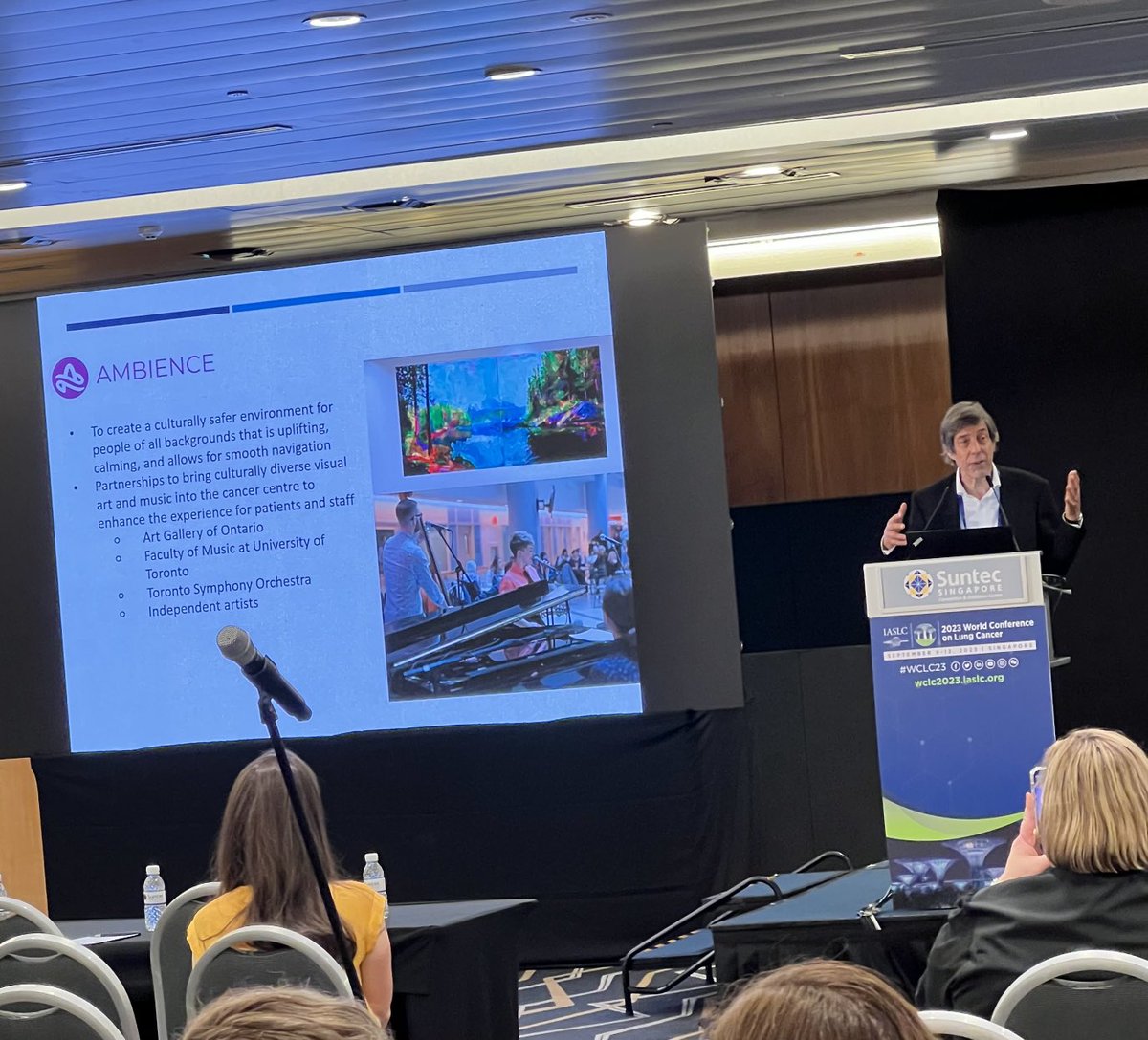 First speaker of our next session is Gary Roden presenting on the Humanitarian Crisis of Cancer. #wclc23