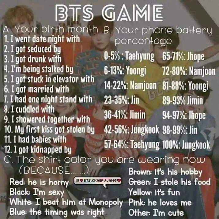 Em_kat22's tweet photo. Guys play this 😂💜

Mine is "I got drunk with Jungkook because I'm sexy" https://t.co/wBkLWp132x